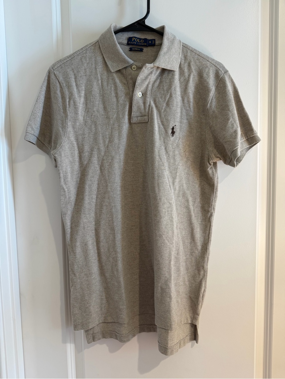 Polo by Ralph Lauren Men's Gray/Brown Polo Shirt